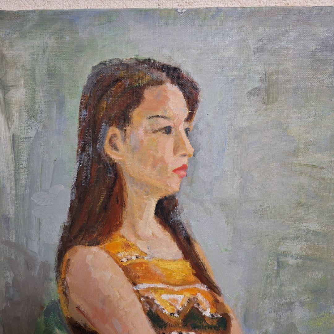 ☆人物画☆　油絵　アンティーク　レトロ