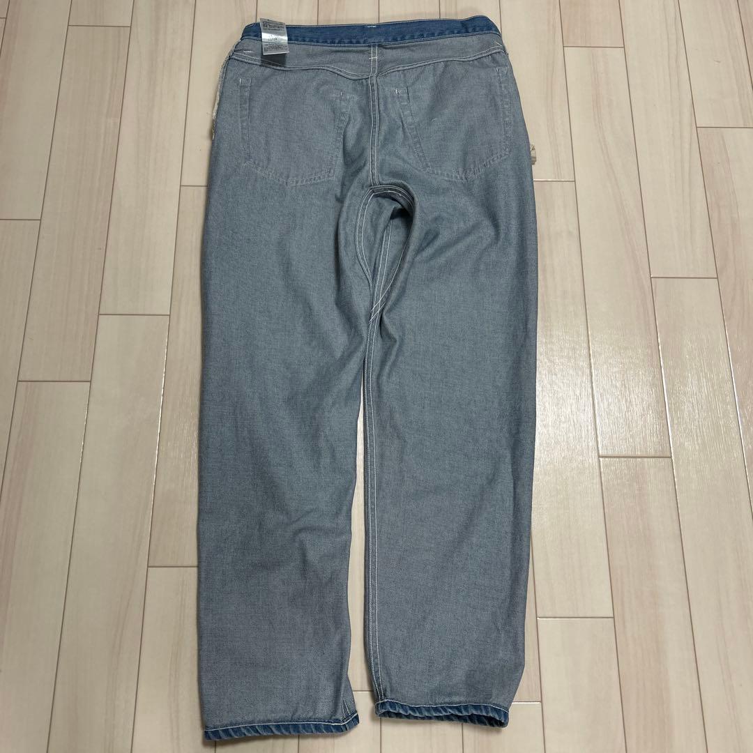 ナナミカ　 5ポケットストレートデニムパンツ　ベルト付き