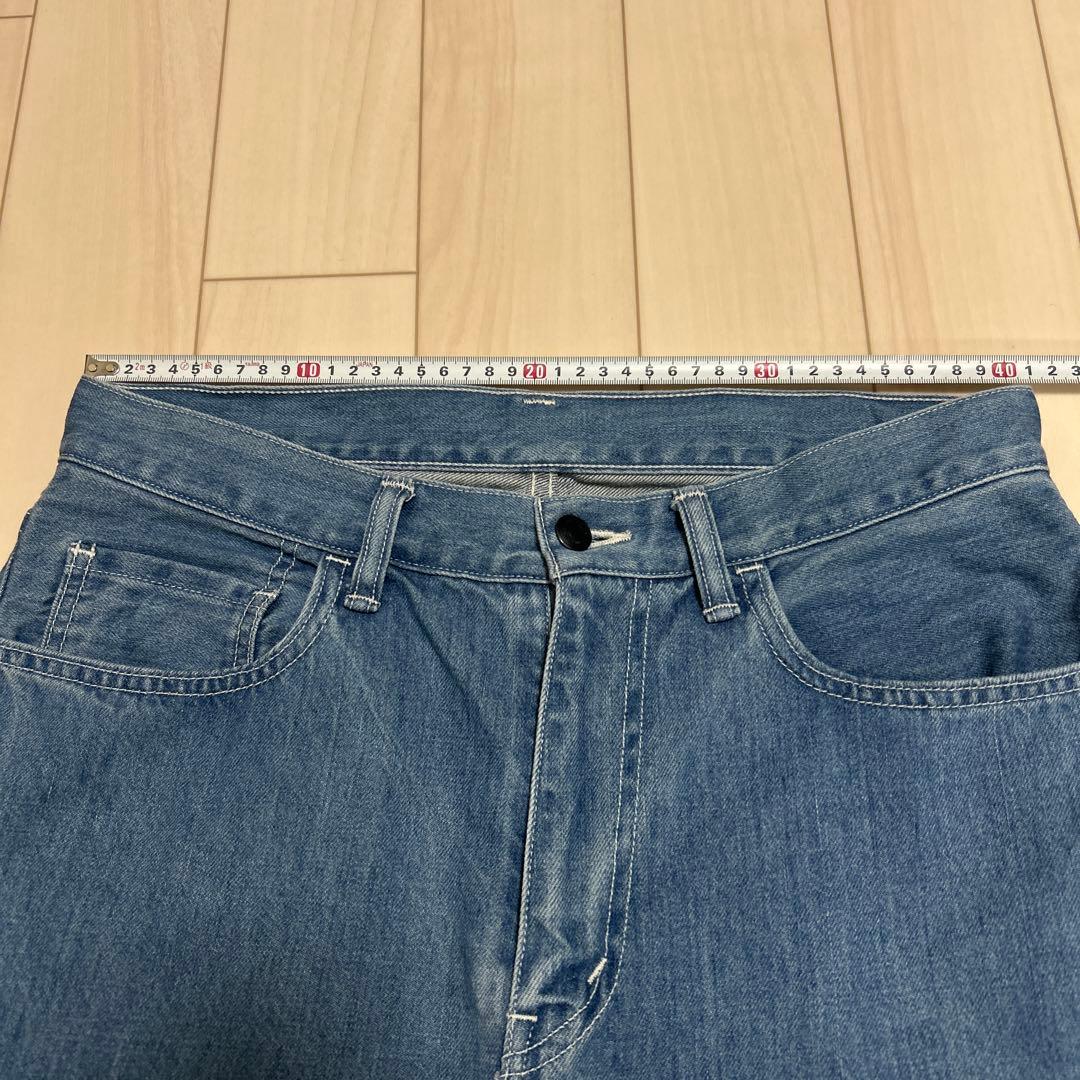 ナナミカ　 5ポケットストレートデニムパンツ　ベルト付き