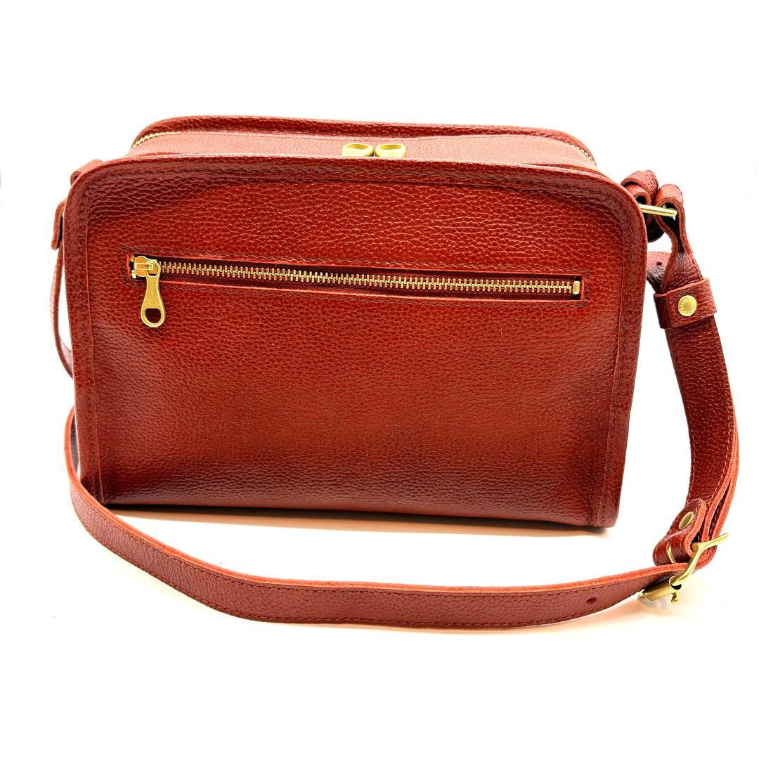 未使用 キソラ ショルダーバッグ本革クオドロ kissora 牛革 日本製レザー