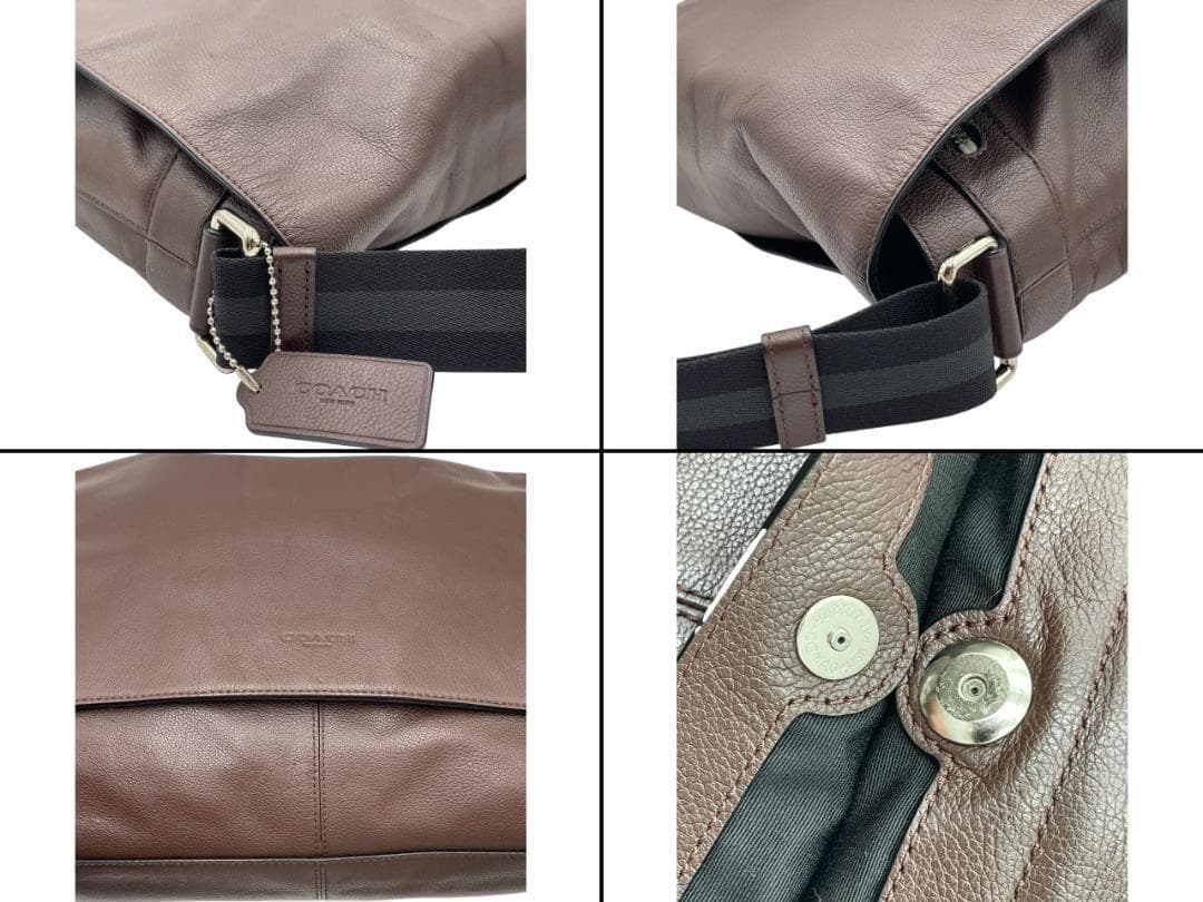 COACH F54792 スムースレザー ショルダーバッグ メッセンジャーバッグ