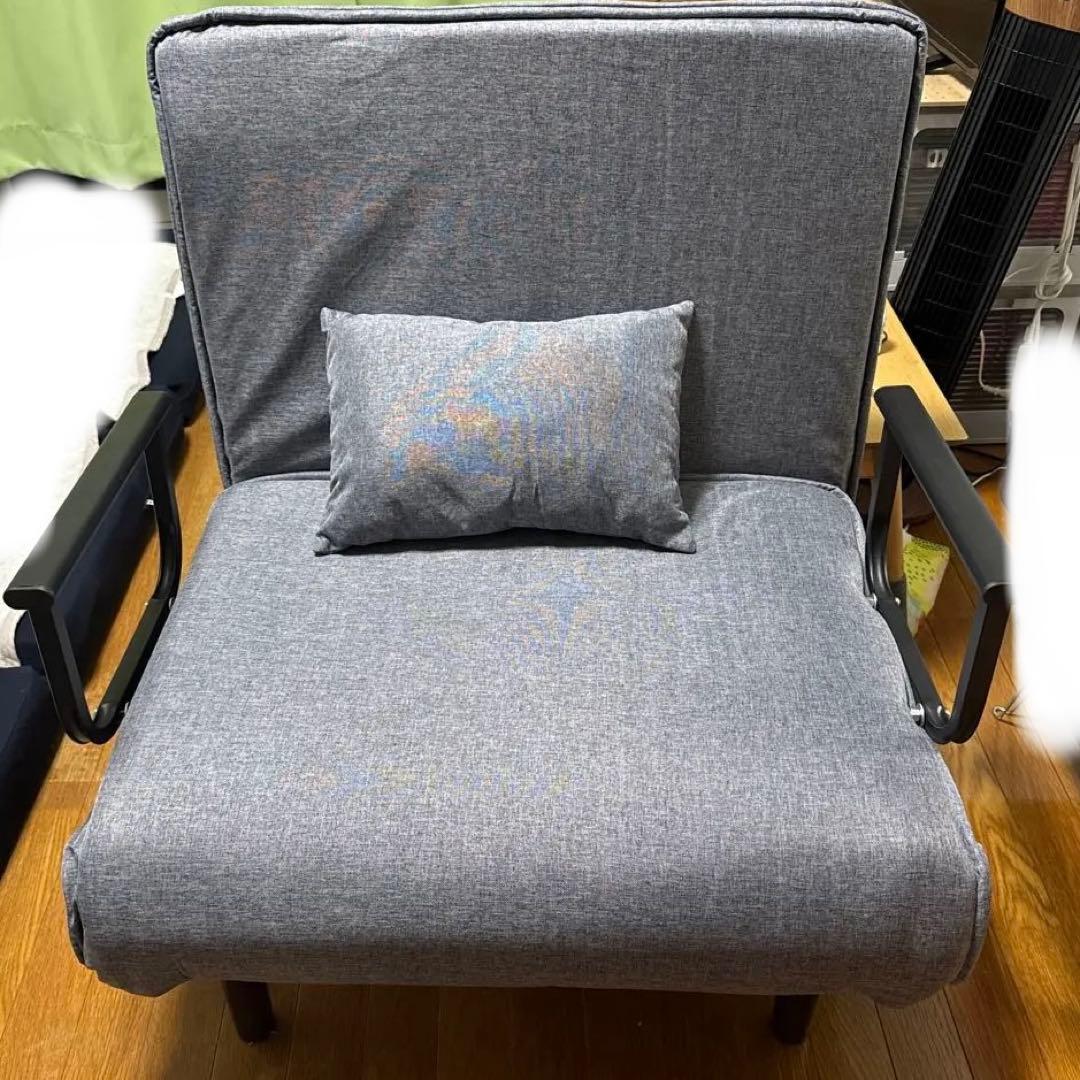 3WAYソファベッド クッション付き 80×190cm