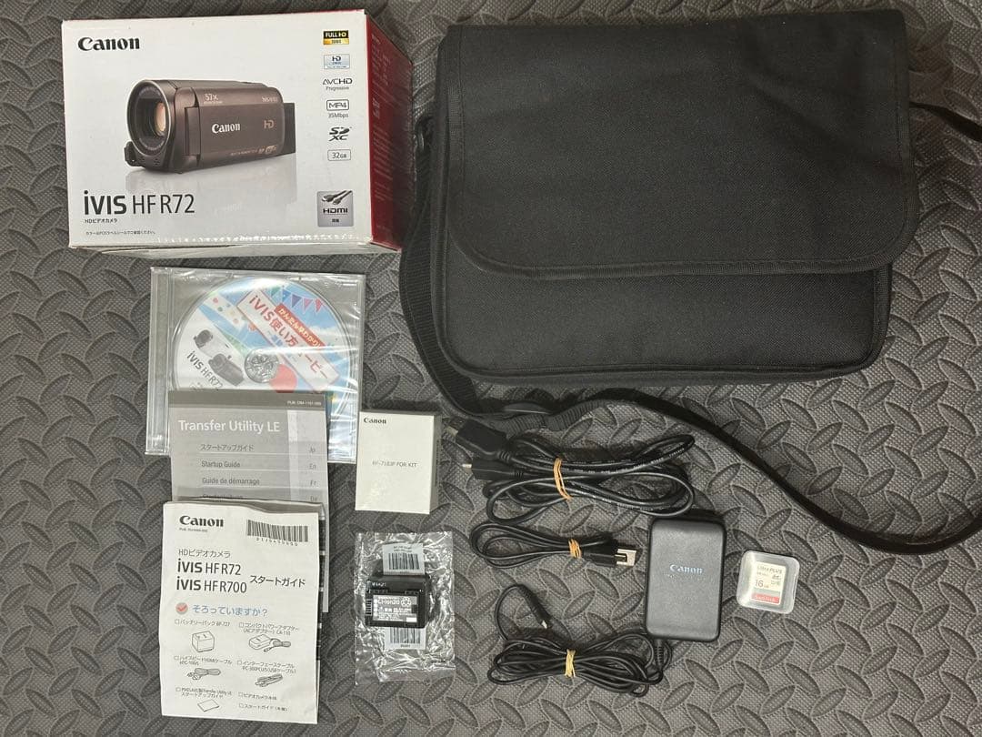 【美品】Canon HF R72 キャノン SDカード、キャリーケース付き！