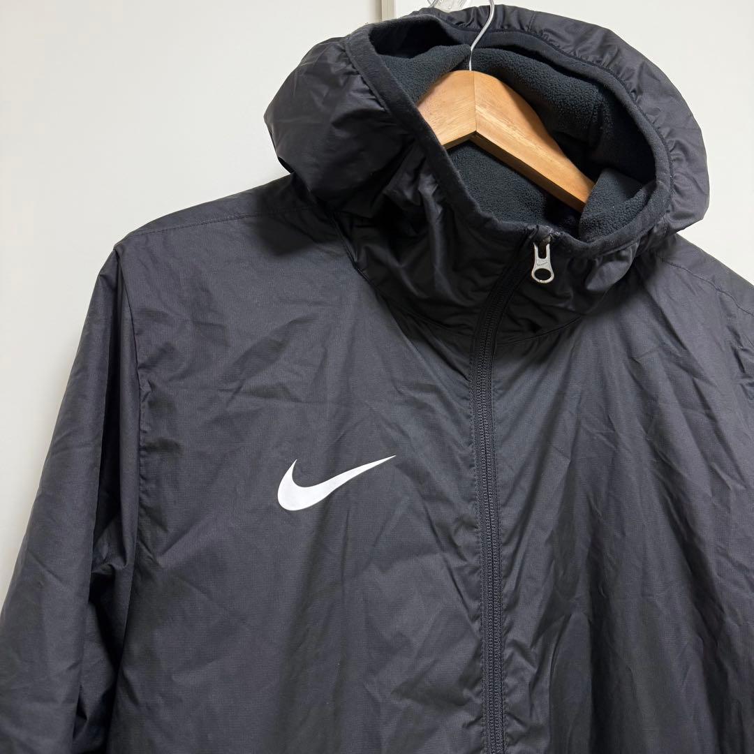 超美品 Nike ナイキ サッカー ベンチコート 中綿ロングジャケット S-M