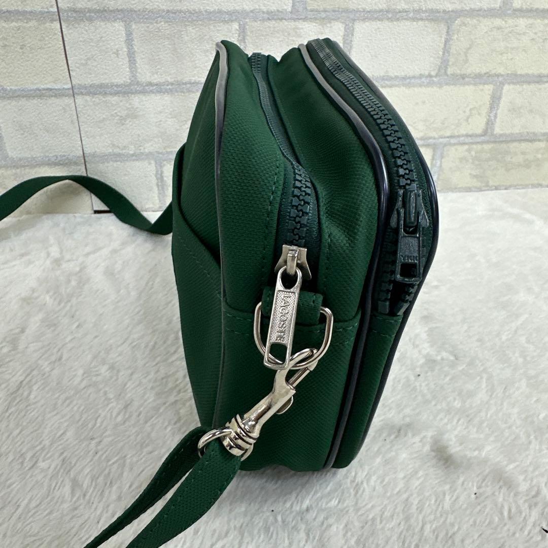 LACOSTE ラコステ ショルダーバッグ レザー グリーン - メルカリ
