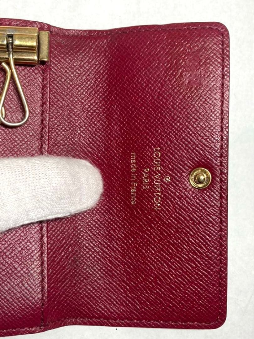 良品　ルイヴィトン　モノグラム　フューシャ　ミルティクレ6 6連キーケース　箱付