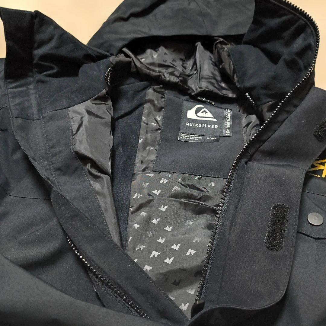 のあ。クイックシルバー スキースノーウェア メンズMサイズブラック