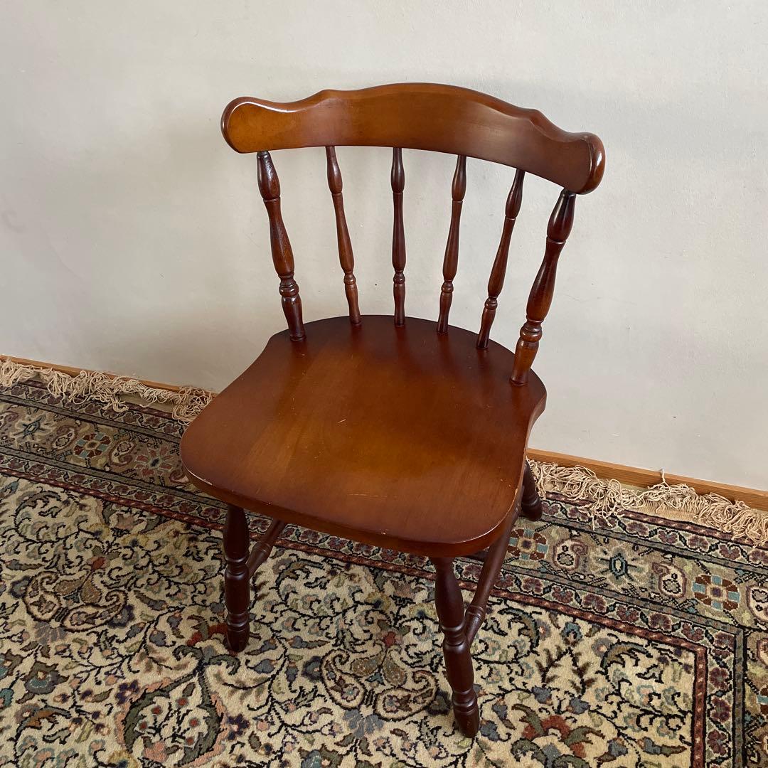 ② ミキモク　ウィンザーチェア　ダイニングチェア　レトロ　アンティーク