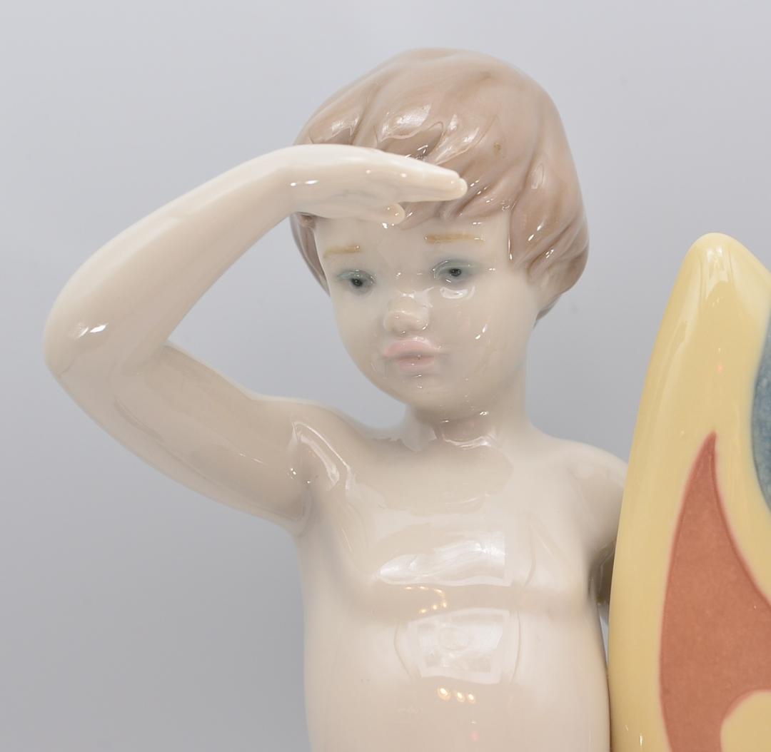 心のこもった歓迎／サーフィン　★リヤドロ　２体セット　光沢仕上げ　ご成約済み