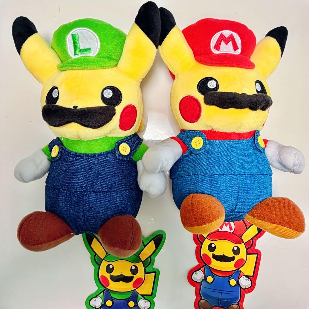 マリオピカチュウ ルイージピカチュウ ぬいぐるみ ポケモン - メルカリ