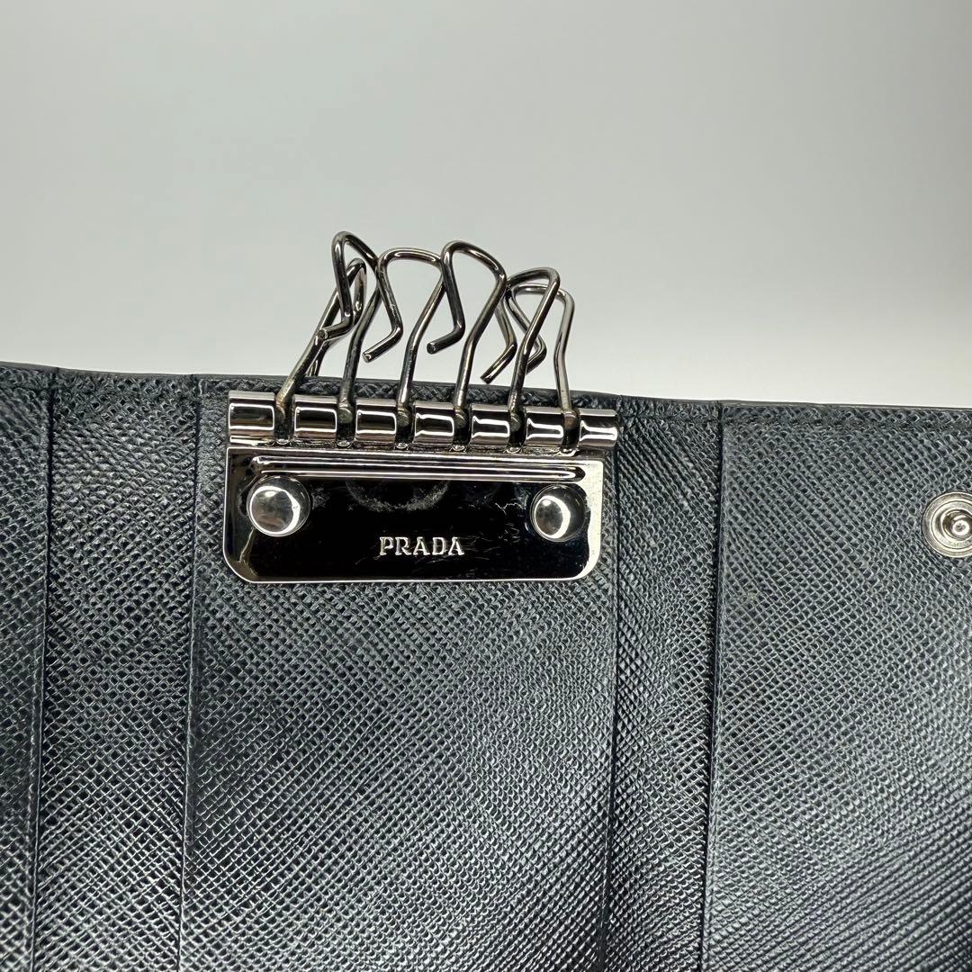 ✨極美品✨PRADA プラダ　キーケース　6連　サフィアーノ
