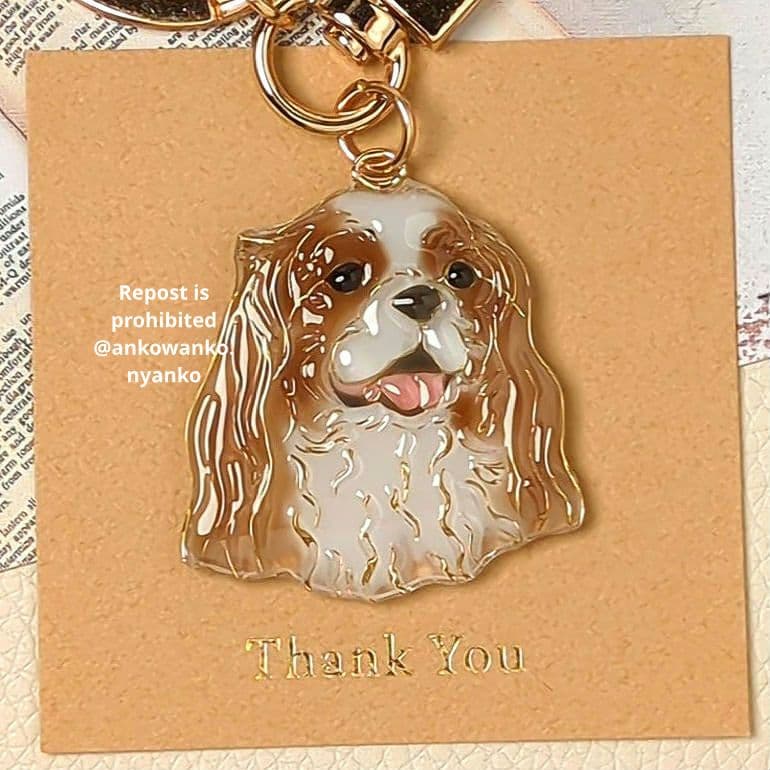 キャバリア　チワワ　愛犬 ankoわんこシリーズ　キーホルダー