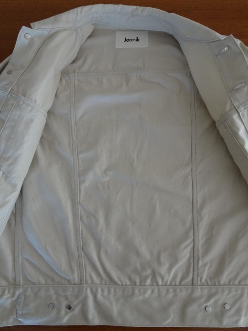 【fmlll651】Jeanik サテン XS ベージュ 3rd Gジャン