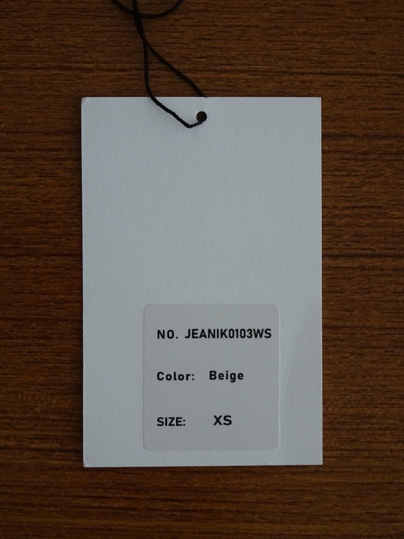 【fmlll651】Jeanik サテン XS ベージュ 3rd Gジャン