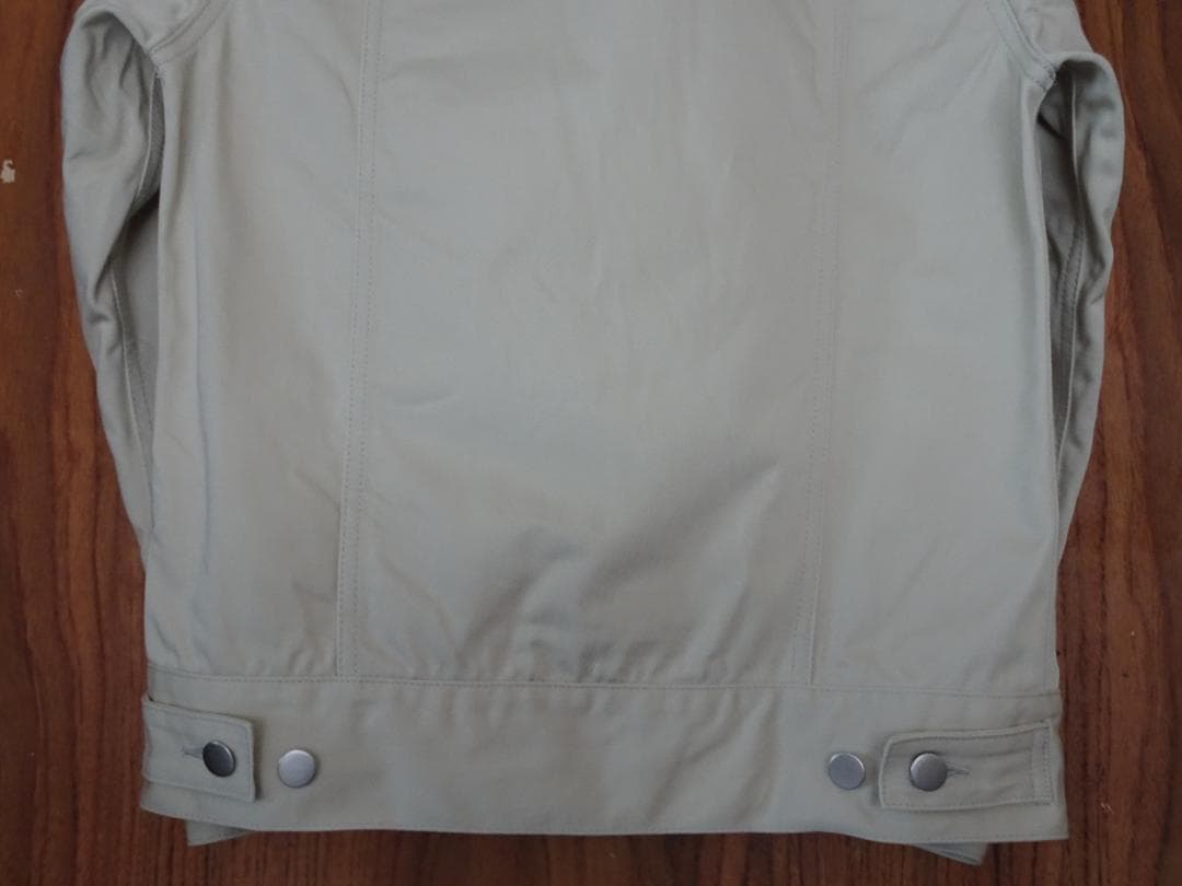 【fmlll651】Jeanik サテン XS ベージュ 3rd Gジャン