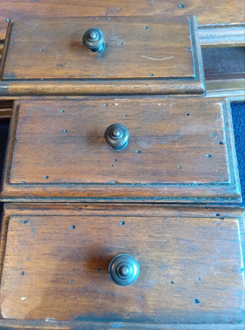 木製オーバル型ドレッサー・鏡台　レトロ　ヴィンテージ