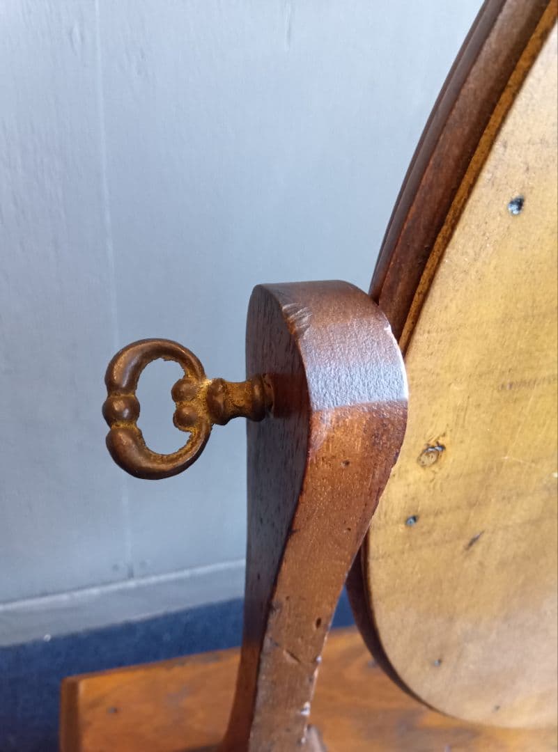 木製オーバル型ドレッサー・鏡台　レトロ　ヴィンテージ