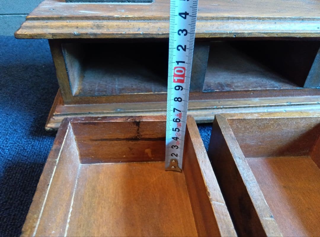 木製オーバル型ドレッサー・鏡台　レトロ　ヴィンテージ