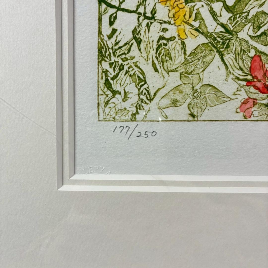 美品 ジョアン・アイザック「The Garden」ジクレー 直筆サイン・保証書