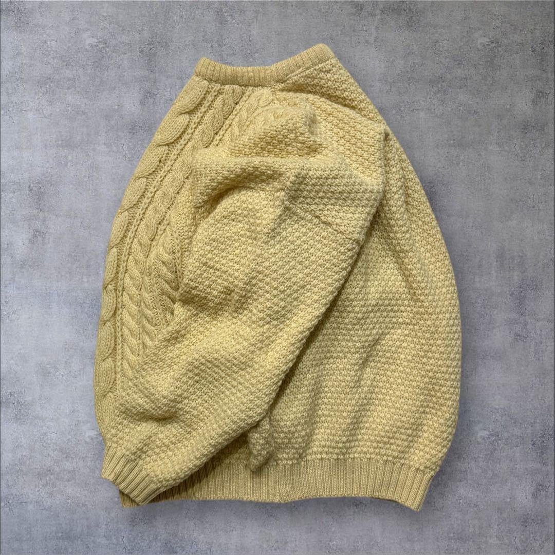 ユーロヴィンテージ古着PETERBOROUGH英国製アランニットケーブル