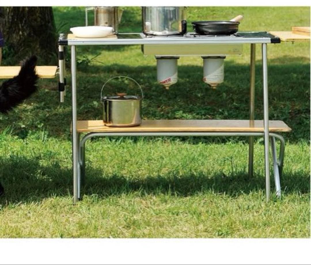 最終お値下げ♪スノーピーク　フォールディングシェルフ ロング竹