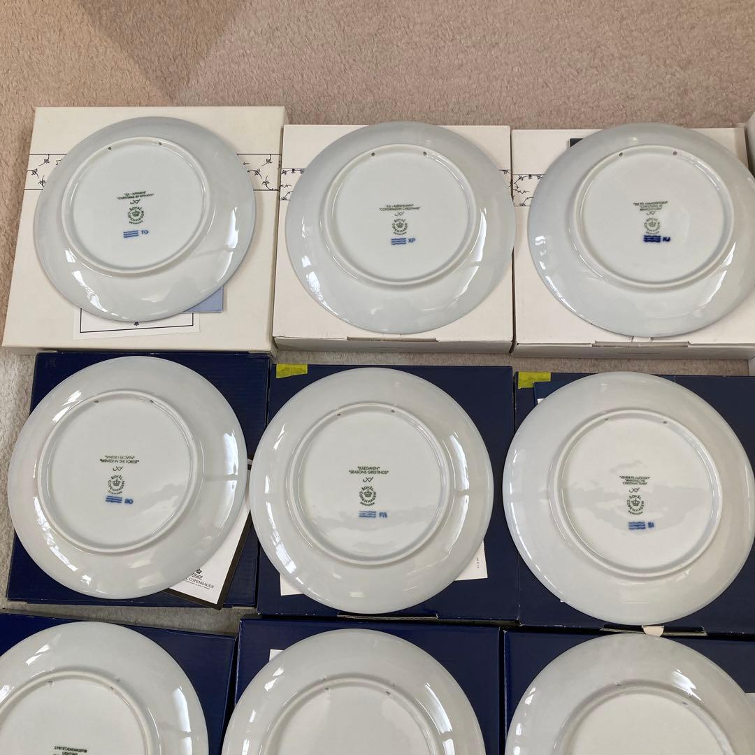 ロイヤルコペンハーゲン イヤープレート19枚セット 1989〜2012 特価