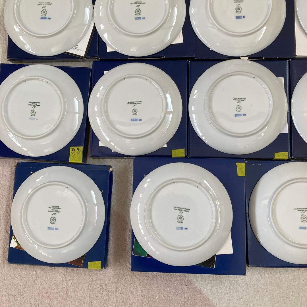 ロイヤルコペンハーゲン イヤープレート19枚セット 1989〜2012 特価