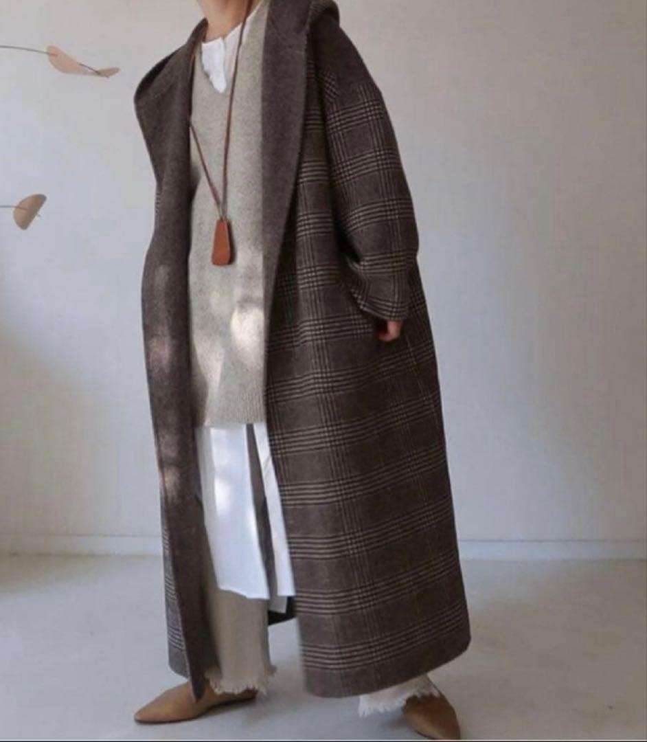 argue reversible foodie coat ウールコート