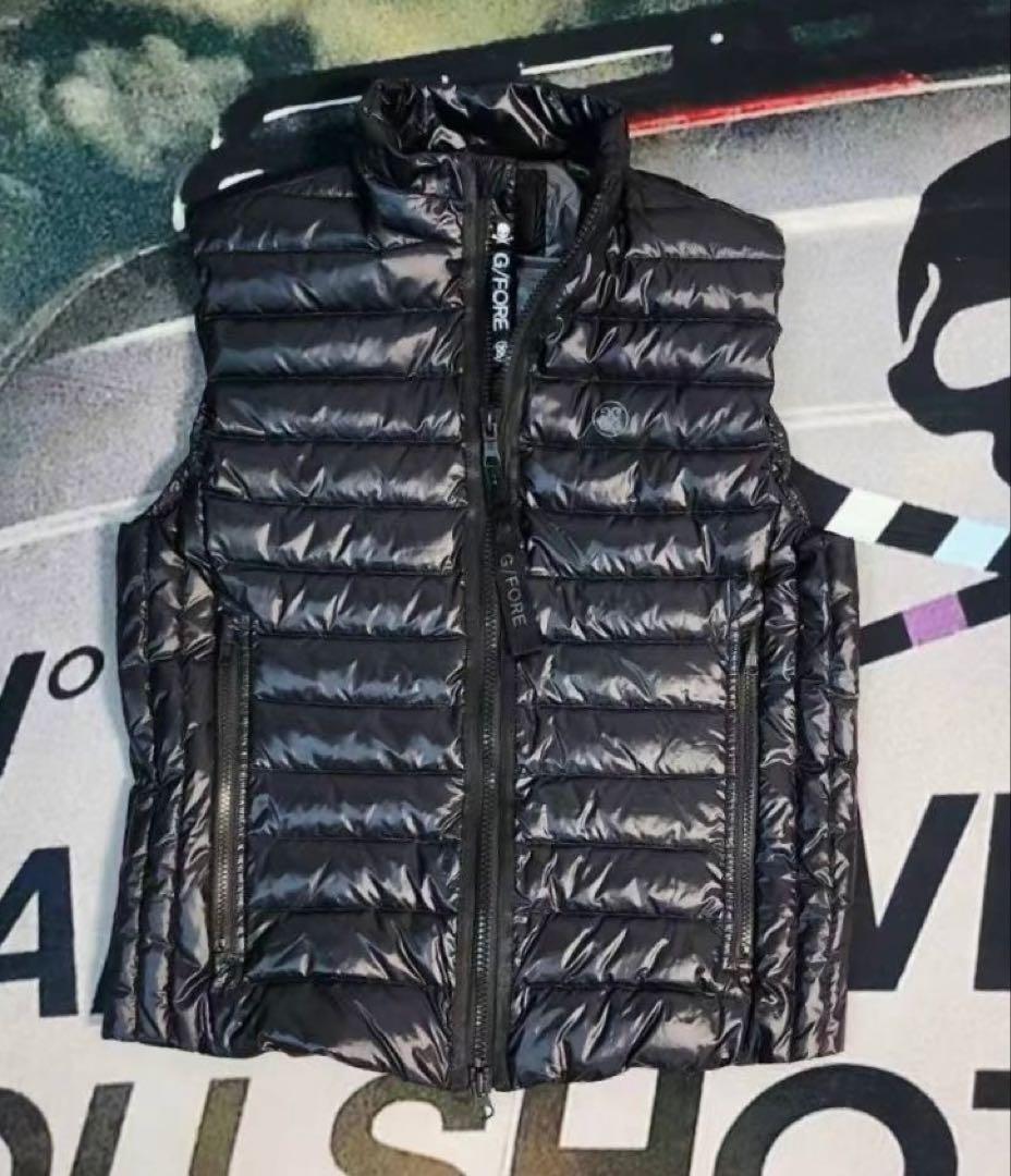 ジーフォア ゴルフ G/FORE XLサイズ メンズ ダウンベスト ブラック