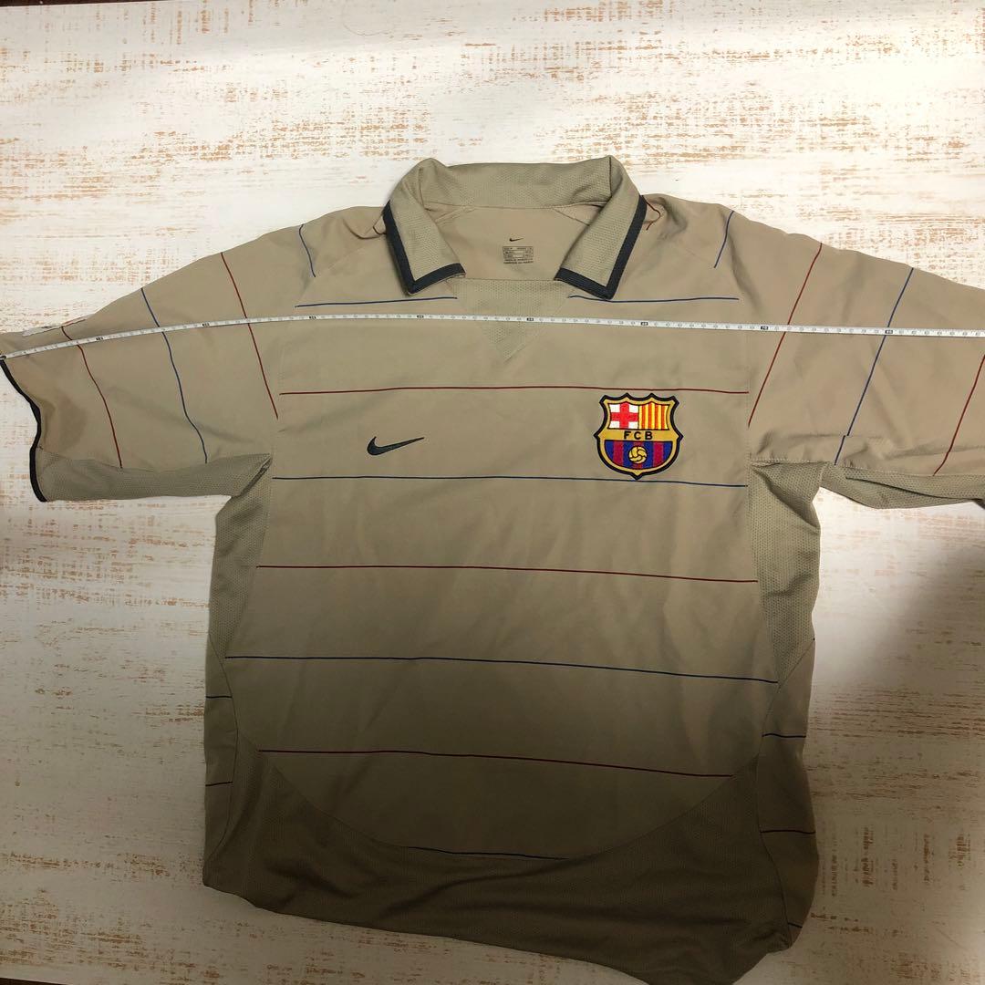 バルセロナ 03-04 アウェイ 3rd ユニフォーム ベージュ ナイキ - メルカリ