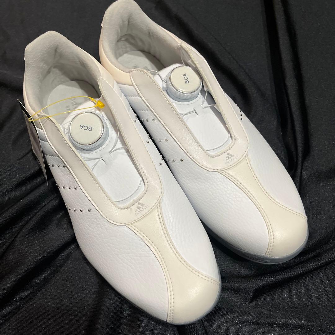アディダス ゴルフシューズ ダイヤル　ホワイト　レディース　BOA 23.5cm