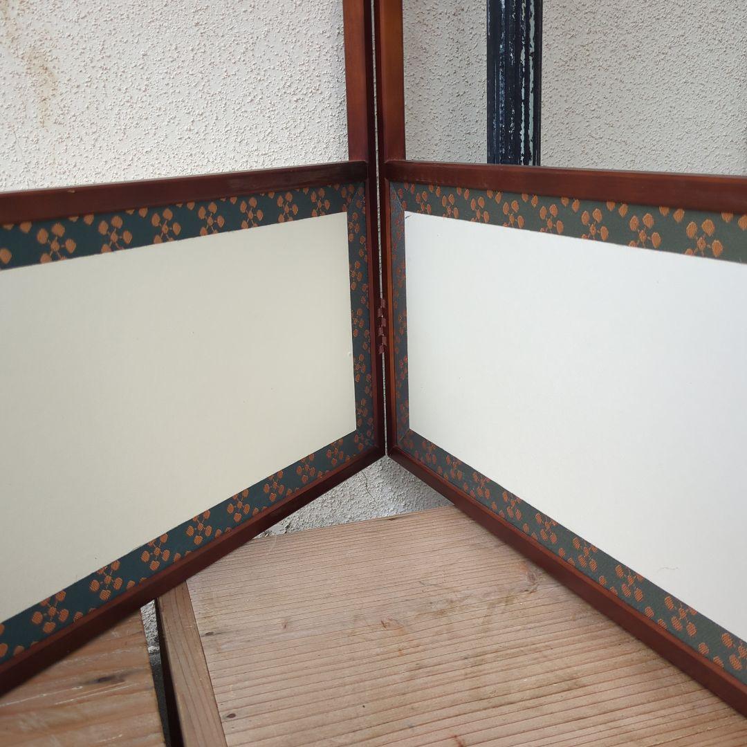 qualitylife　風炉先屏風 両面開き 茶道具 利休梅