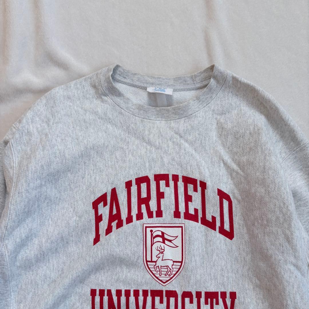 Champion チャンピオン リバースウィーブ グレー カレッジプリント