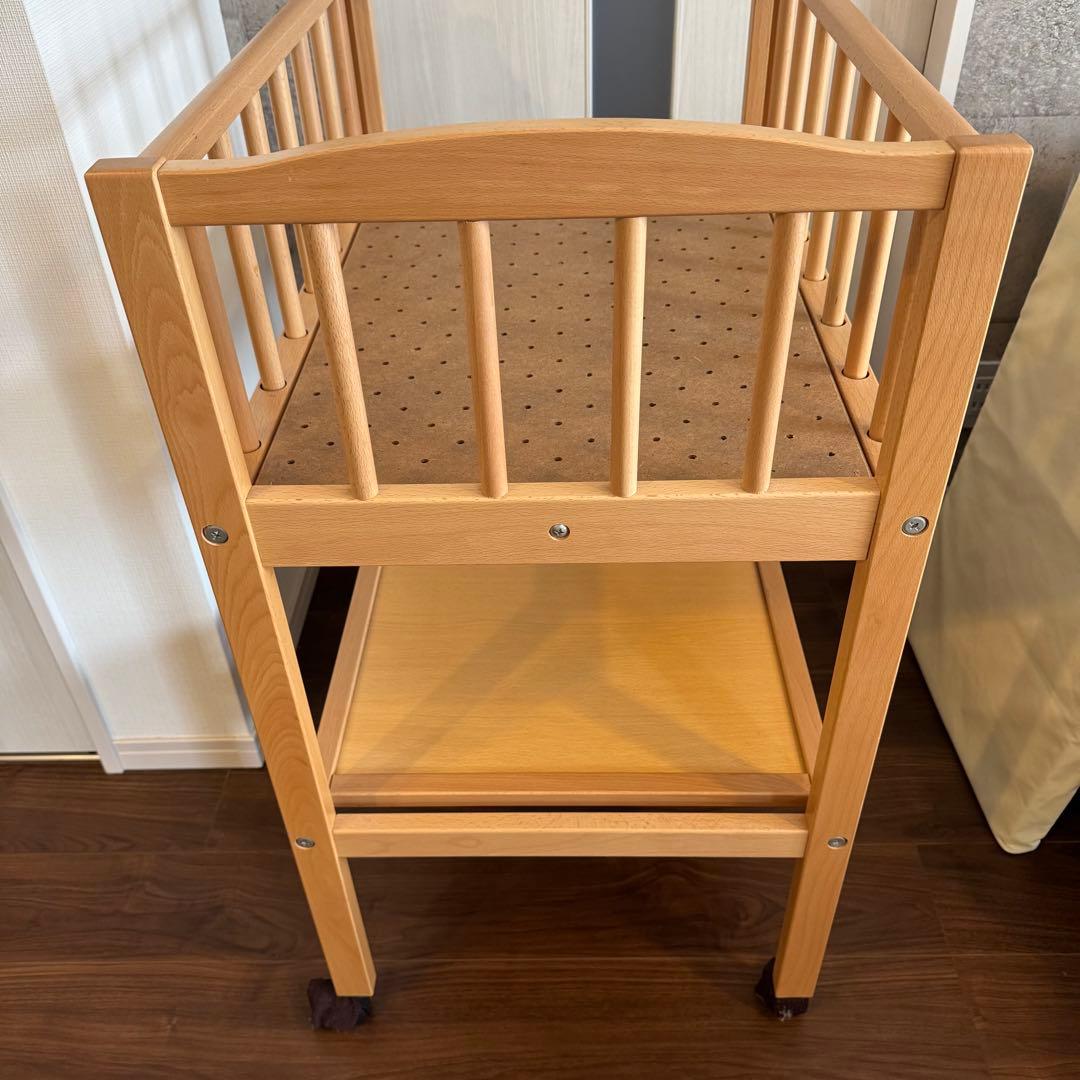 サワベビー おむつ替え台　ビニールレザーマット付 ナチュラル　澤田工業