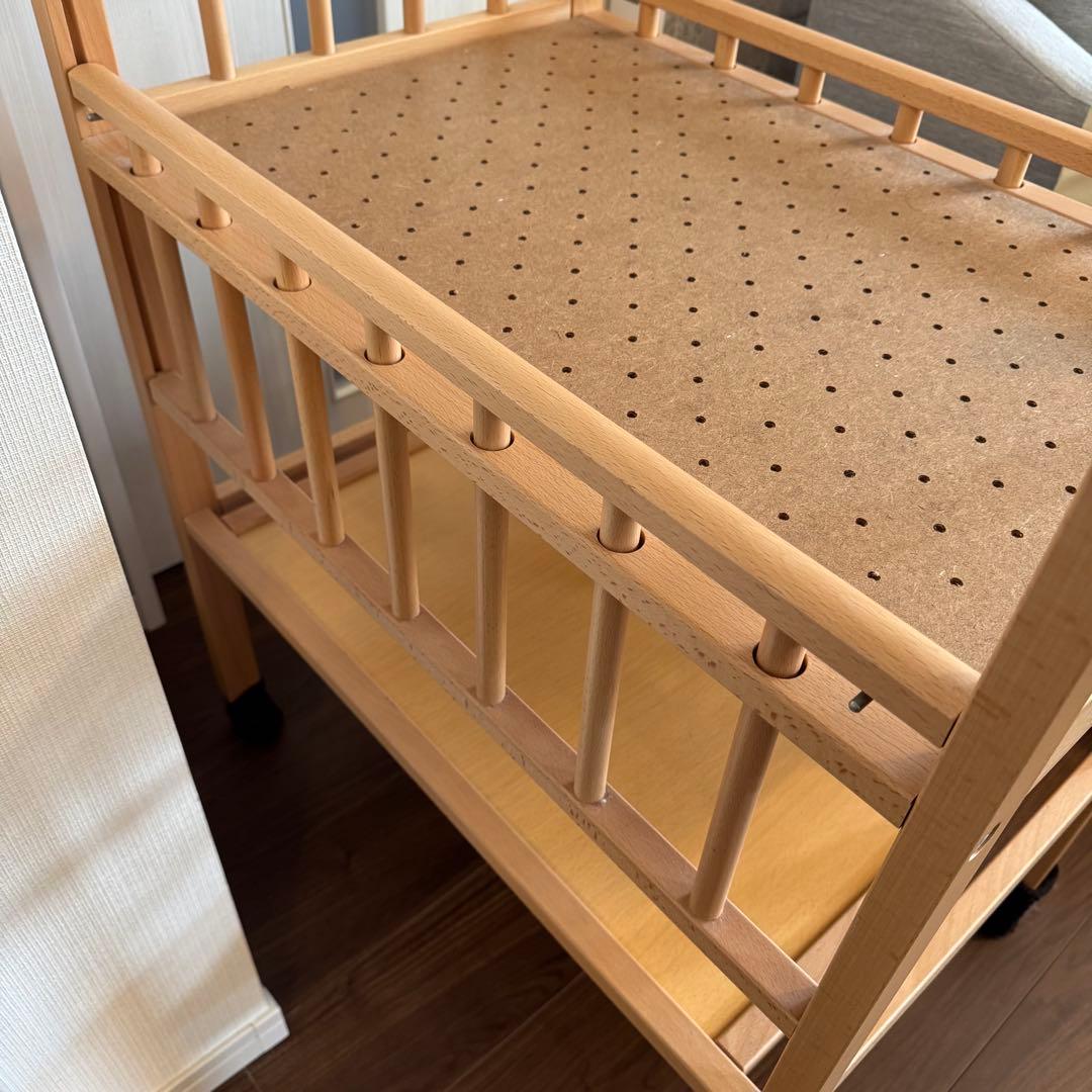 サワベビー おむつ替え台　ビニールレザーマット付 ナチュラル　澤田工業