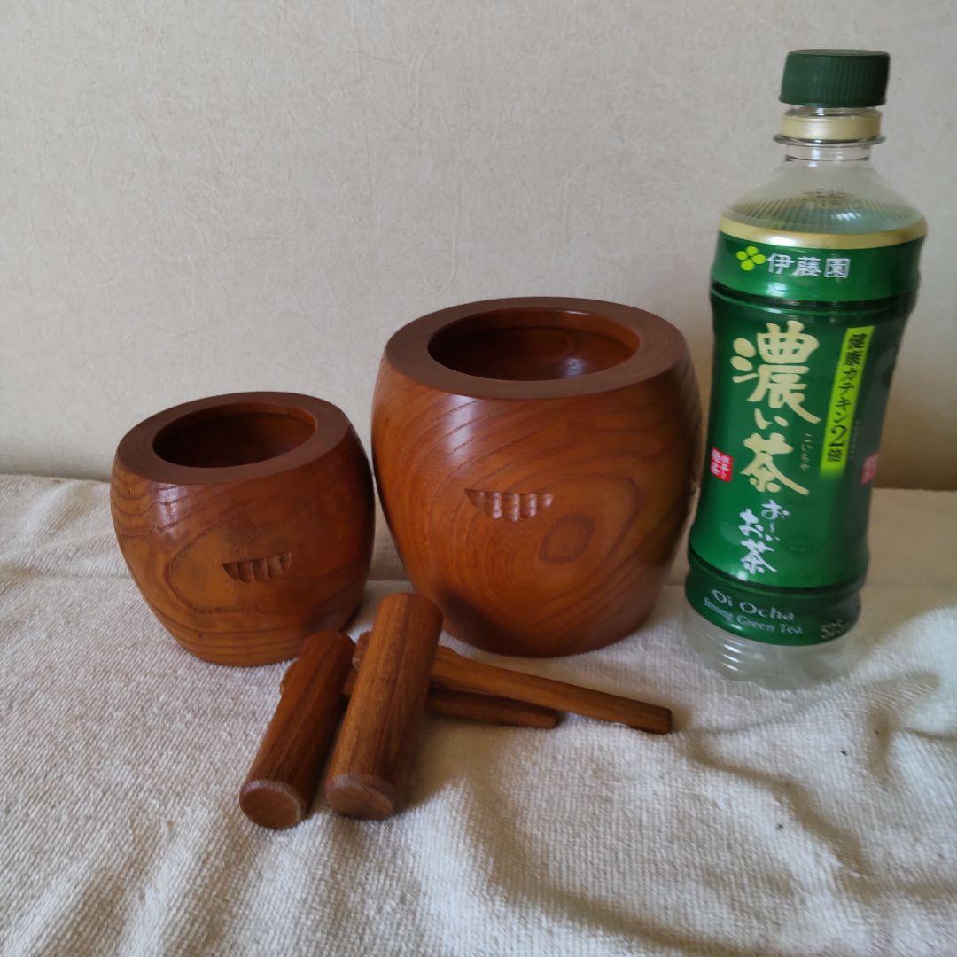 ミニサイズの臼と杵　2セット