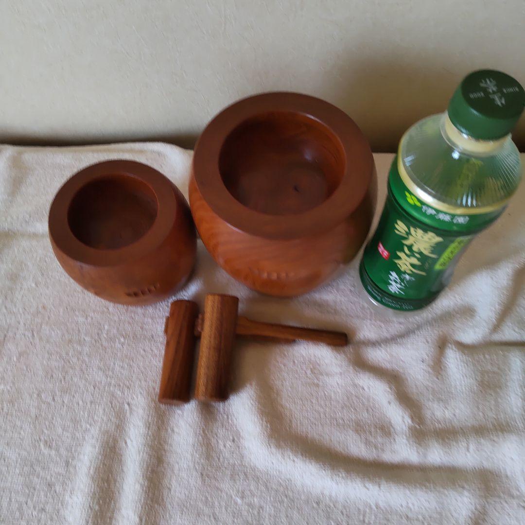 ミニサイズの臼と杵　2セット