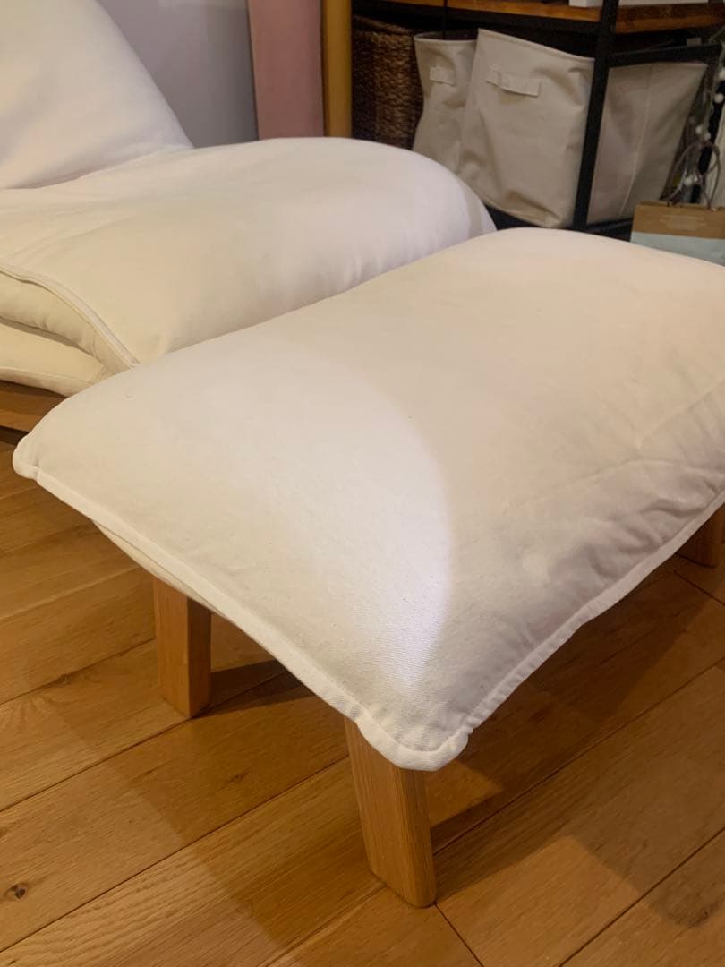 無印良品 リクライニングソファ+オットマンセット(②オットマン)