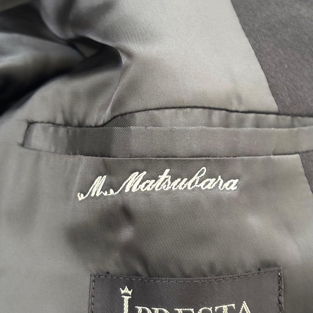 イプレスタ×エルメネジルドゼニヤ カシミヤ100 ロングコート メンズMブラック