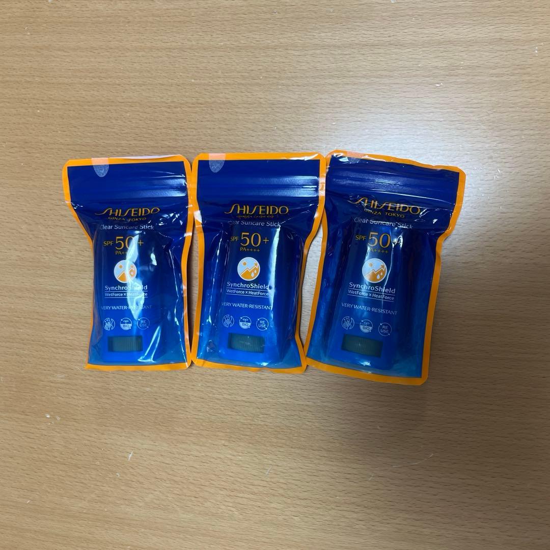 SHISEIDO 日焼け止めスティック SPF50+ 3個セット