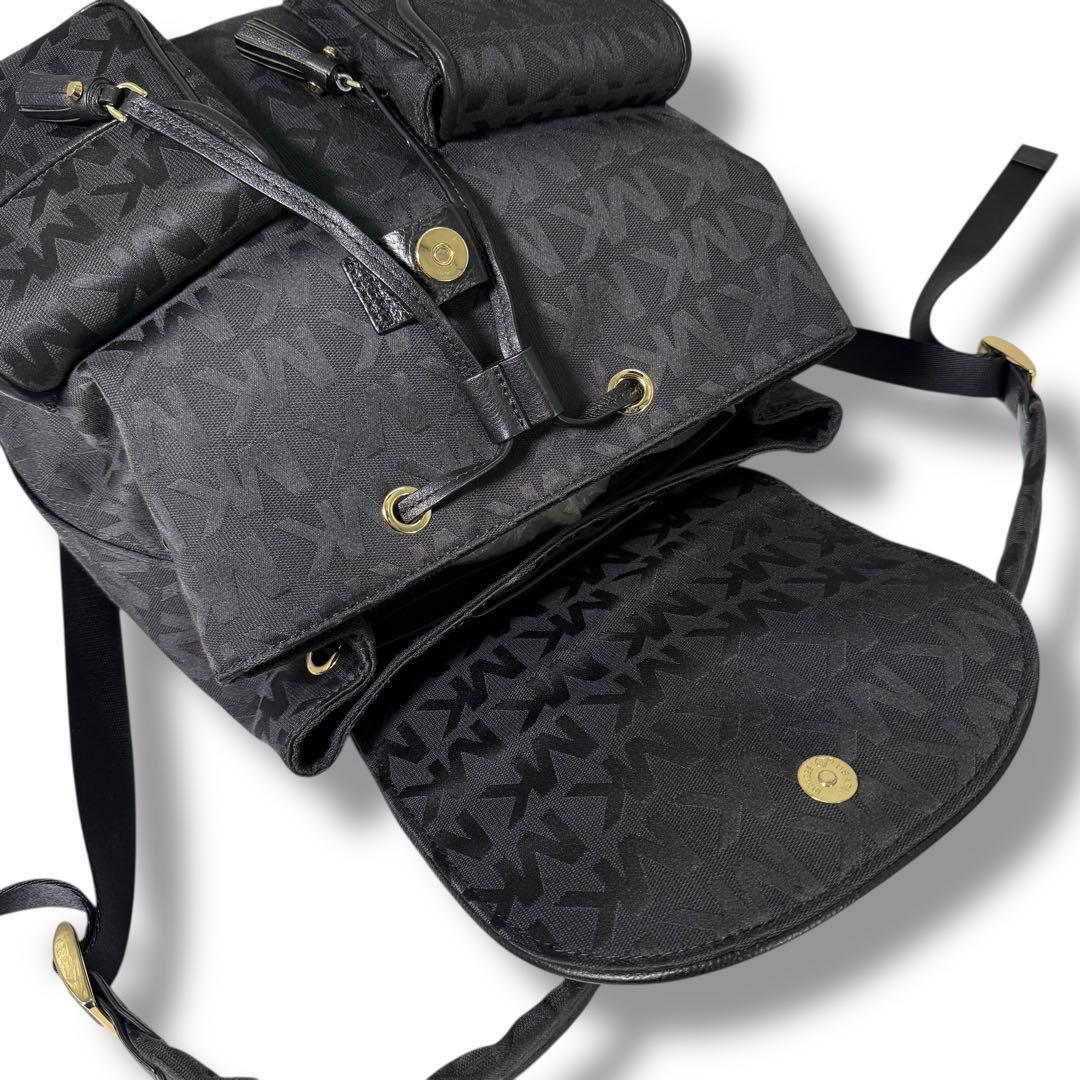 《生産終了》マイケルコース リュック バックパック キャンバス レザー フラップ