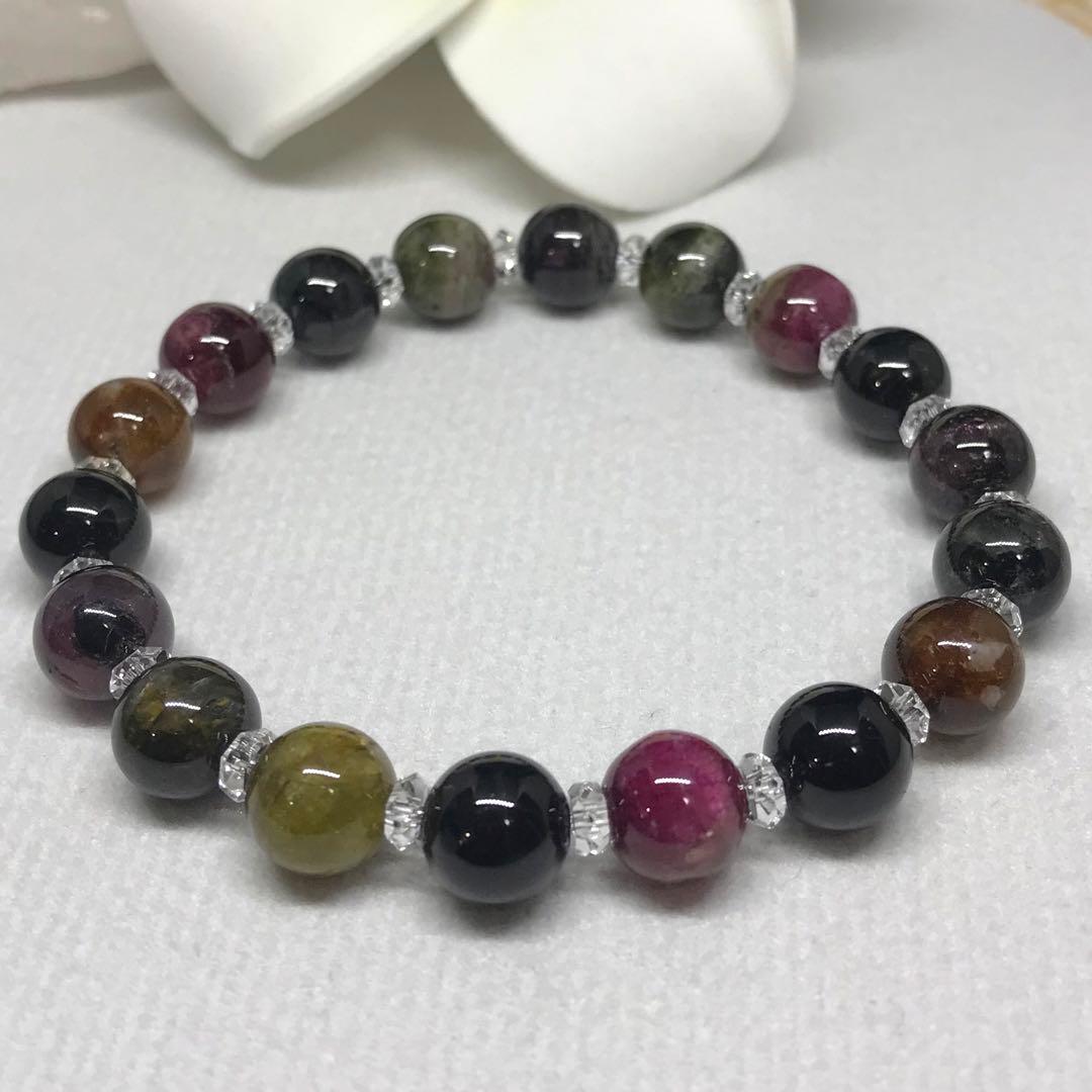 【１点物】キャッツアイ トルマリン　天然石 ブレスレット