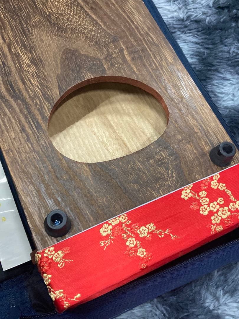 B）美品 ゼンオン 全音 文化箏 羽音 弦楽器 付属品 ソフトケース付き