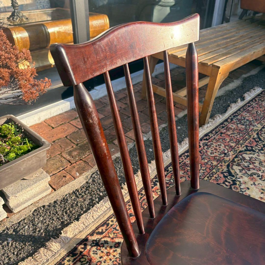 北海道民芸家具　ウィンザーチェア　樺材　2/2