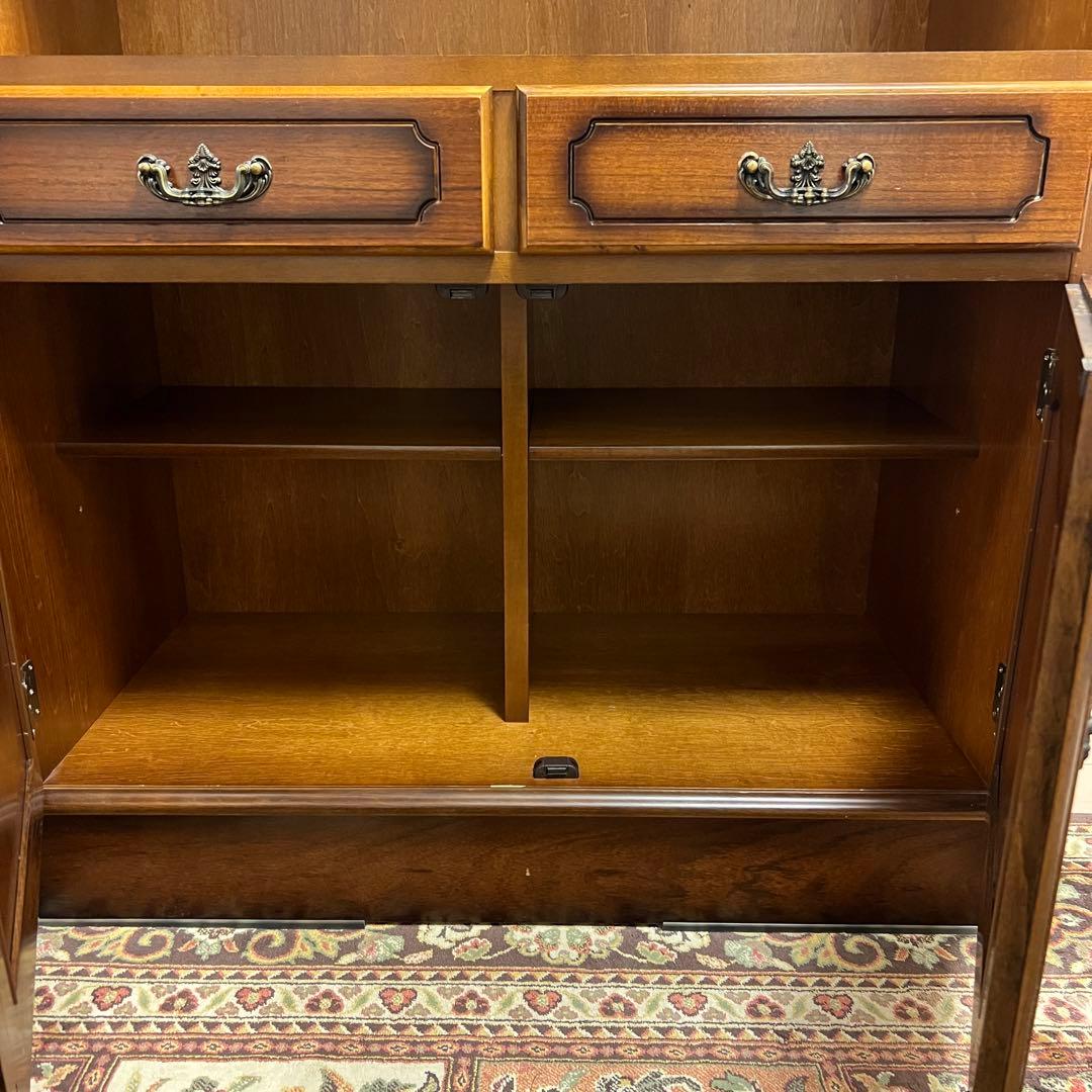 カリモク　Karimoku　コロニアル　レンジボード　 食器棚　アンティーク