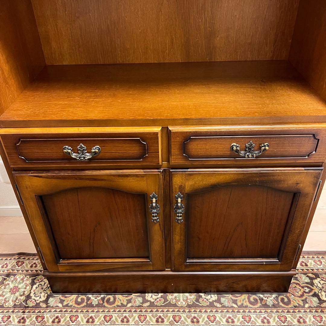 カリモク　Karimoku　コロニアル　レンジボード　 食器棚　アンティーク