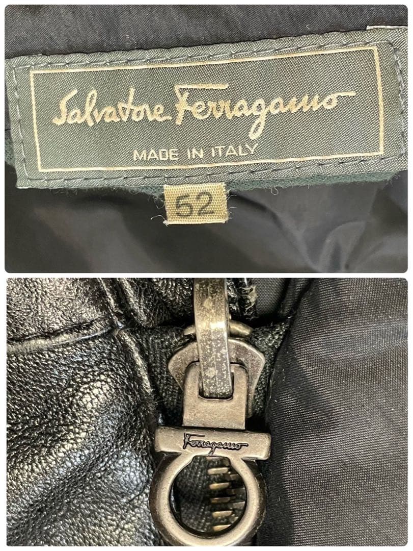 Salvatore Ferragamo フェラガモ　レザーコート　ロングコート