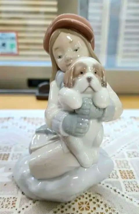 極美品 LLDRO リヤドロ 犬と少女 - メルカリ