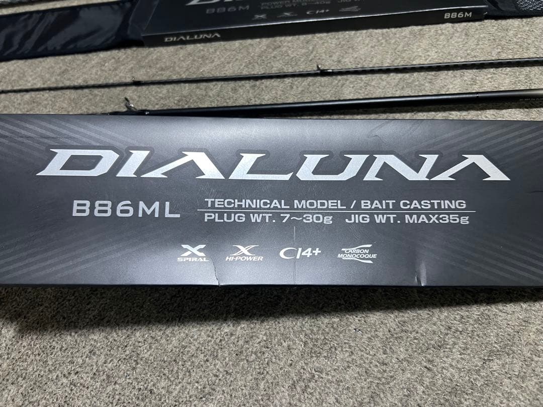 未使用！送料無料！シマノ 23ディアルーナB86ML と B86M の２本セット