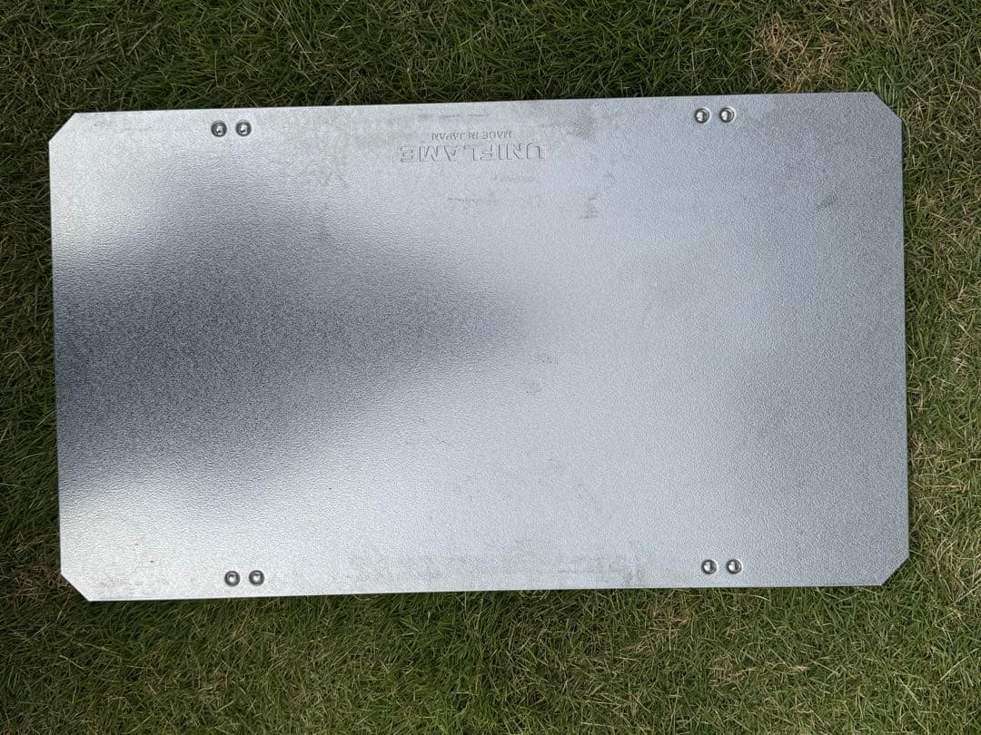 ユニフレーム　焚き火テーブル、フィールドラック2個、ステンレス天板、収納袋セット